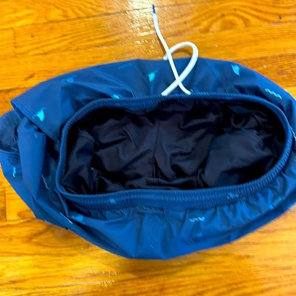 Mugsy Midnight Blue Swim Shorts with Whale Pattern Large - Picture 8 of 8